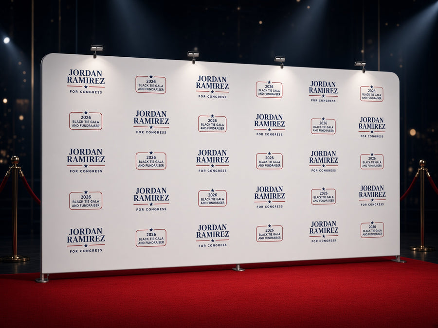 20 Foot Step-and-Repeat Backdrop