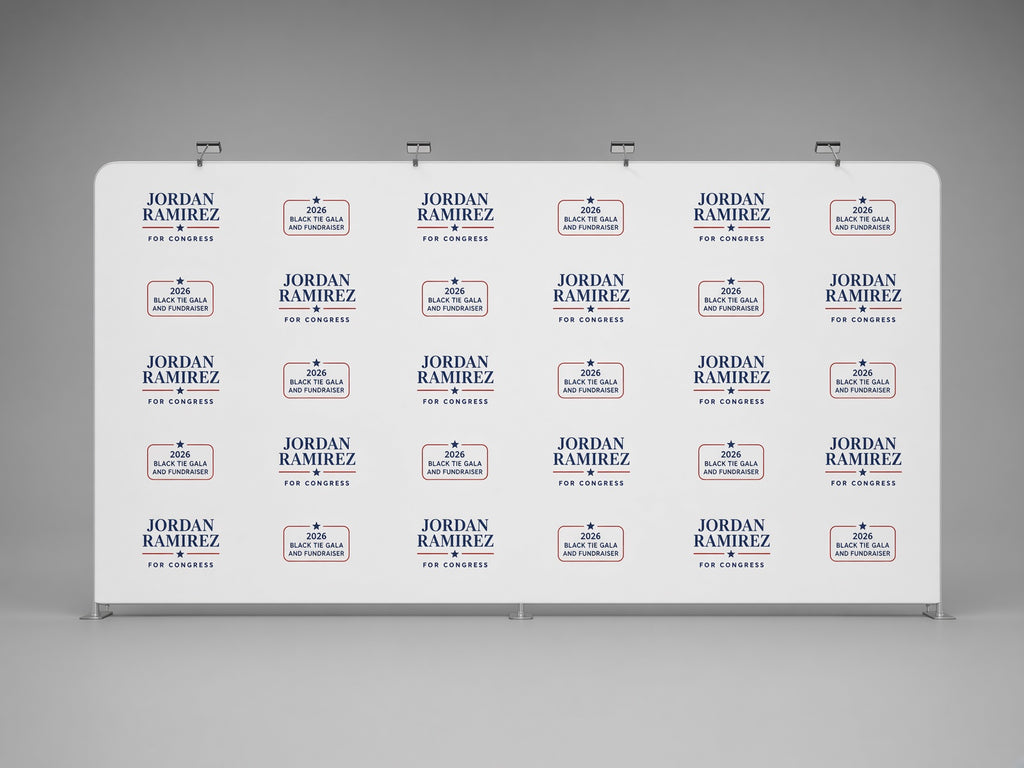 20 Foot Step-and-Repeat Backdrop