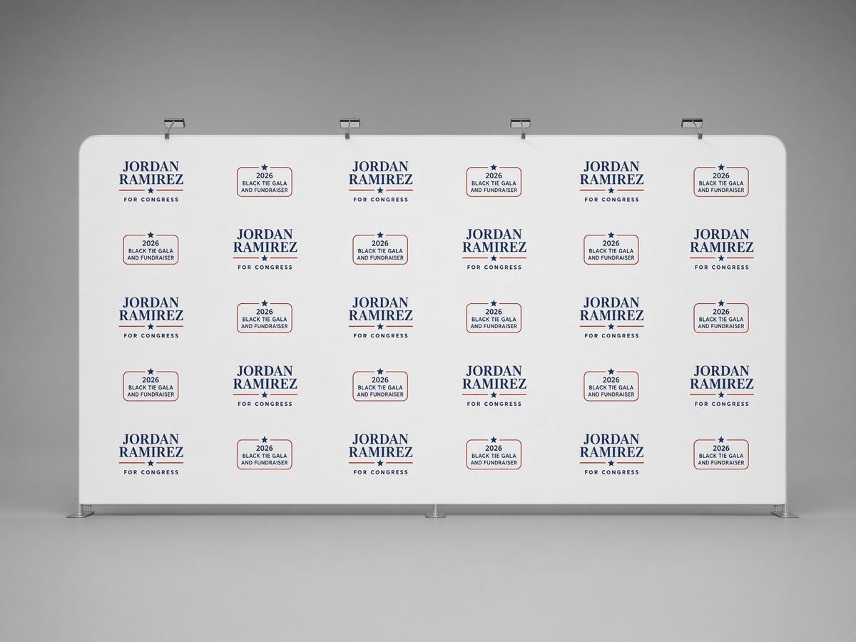 20 Foot Step-and-Repeat Backdrop