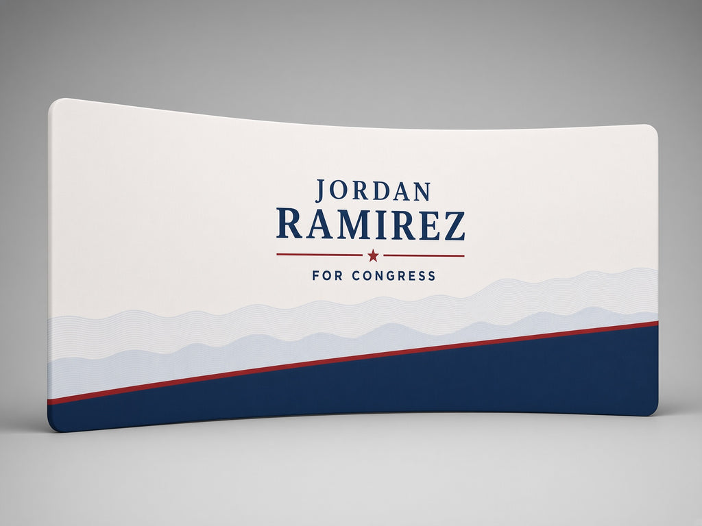 20' Curved Campaign Backdrop