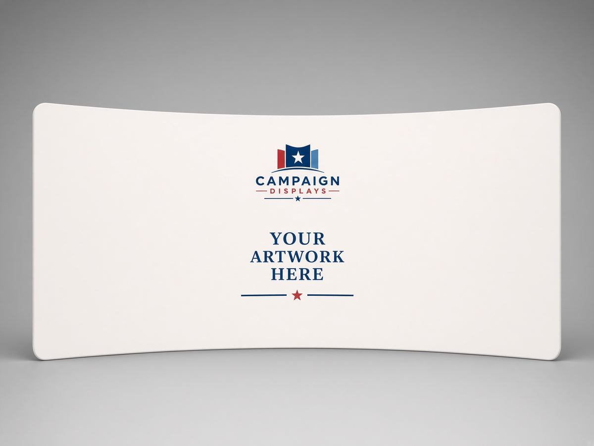 20' Curved Campaign Backdrop