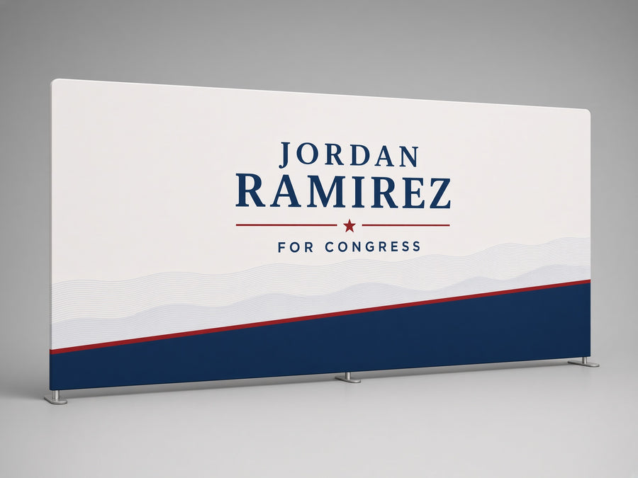 20' Straight Campaign Backdrop