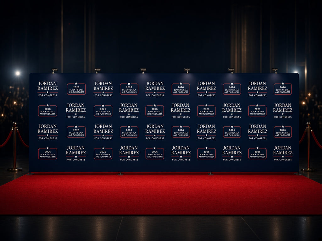30 Foot Step-and-Repeat Backdrop