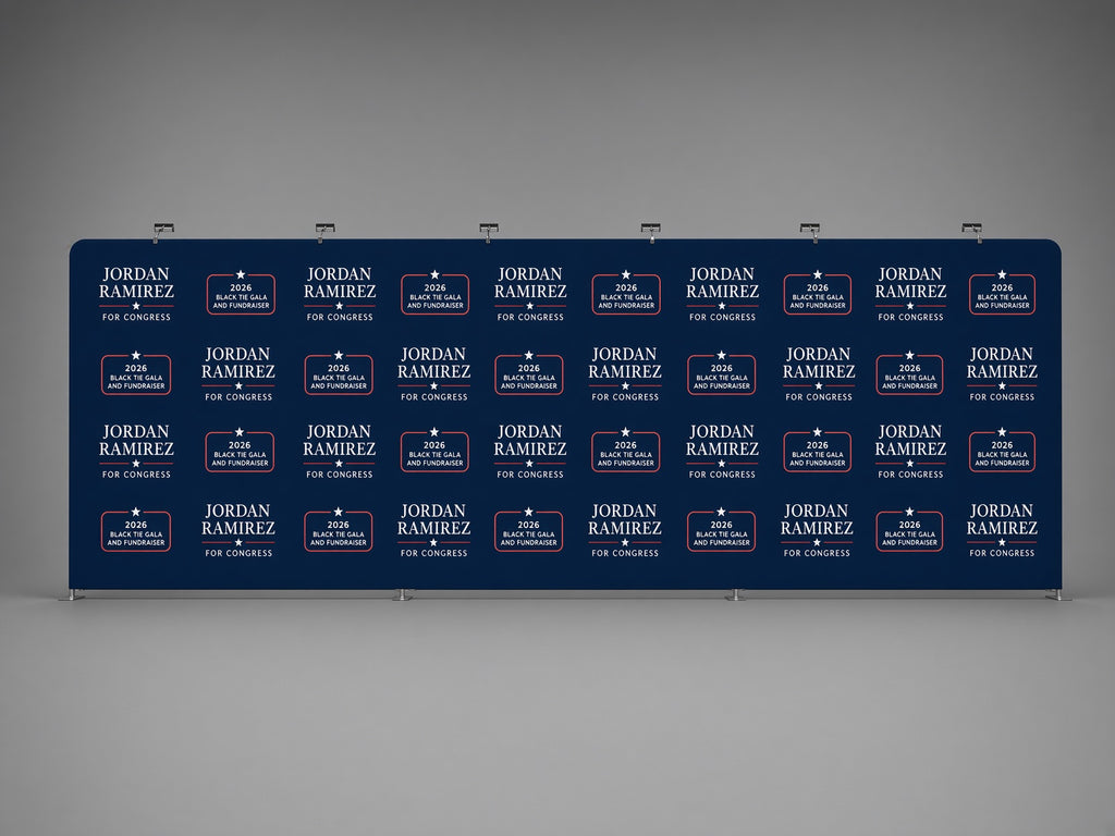 30 Foot Step-and-Repeat Backdrop
