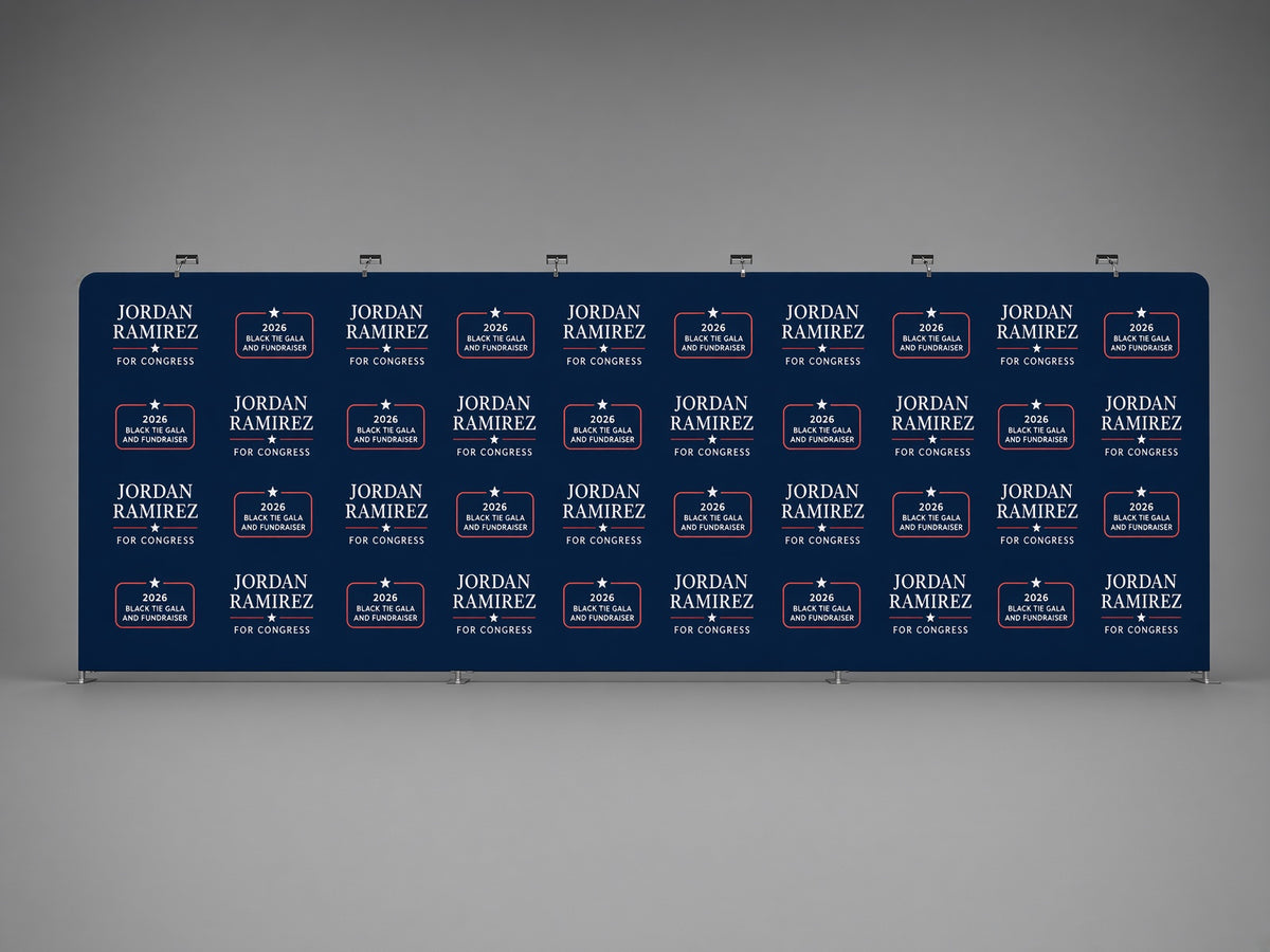 30 Foot Step-and-Repeat Backdrop