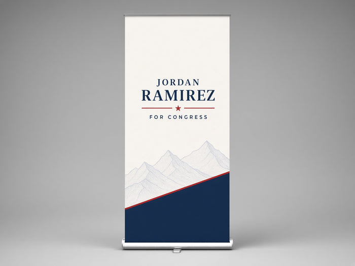 33" Retractable Banner Stand